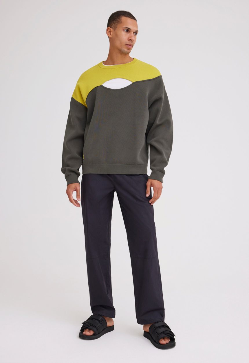 Jac + Jack NAGNATA Balance Crew Neck - Dark/Forest